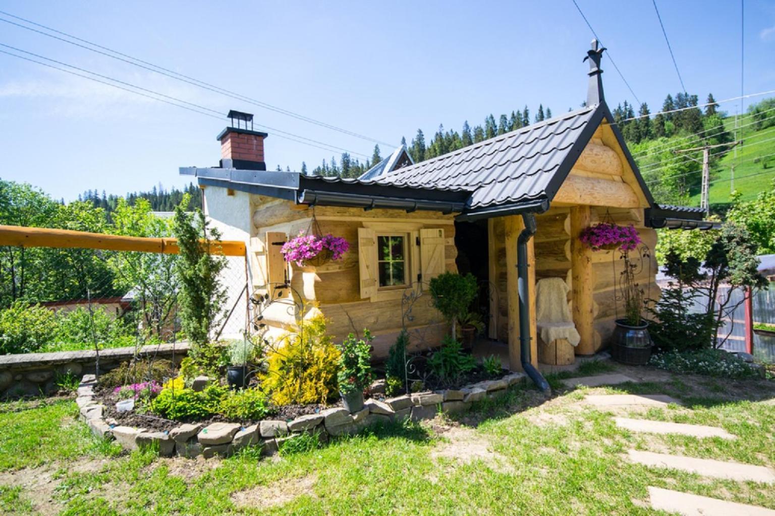 Ciukrowa Chatka Sauna & Jacuzzi Poronin Exteriér fotografie