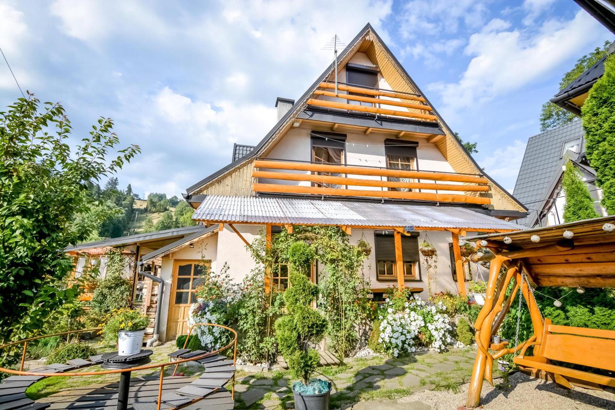 Ciukrowa Chatka Sauna & Jacuzzi Poronin Exteriér fotografie